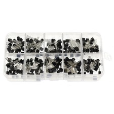 Portable 200pcs BC550 BC556 10 Values Transistor TO-92 Assortment Kits Set Box
