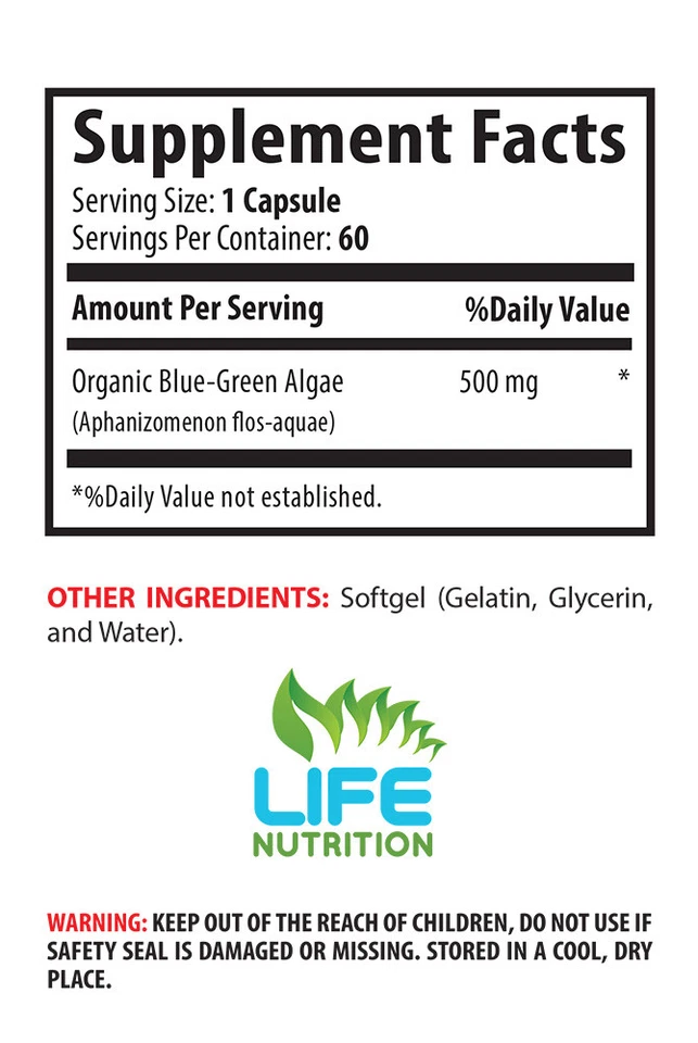 Boost Your Health Capsules - Stem Cell Booster 500mg - Chlorella Vitamins 3B - Image 2 of 4