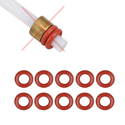 Dichtung O-Ring für Jura Delonghi 4mm Teflonschlauch Druckschlauch Wasser