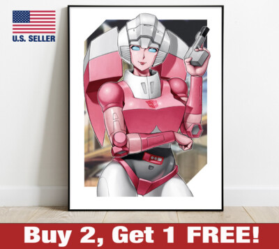 Transformers G1 Arcee Poster 18'' x 24'' Print Retro 80s Anime Wall Art 1