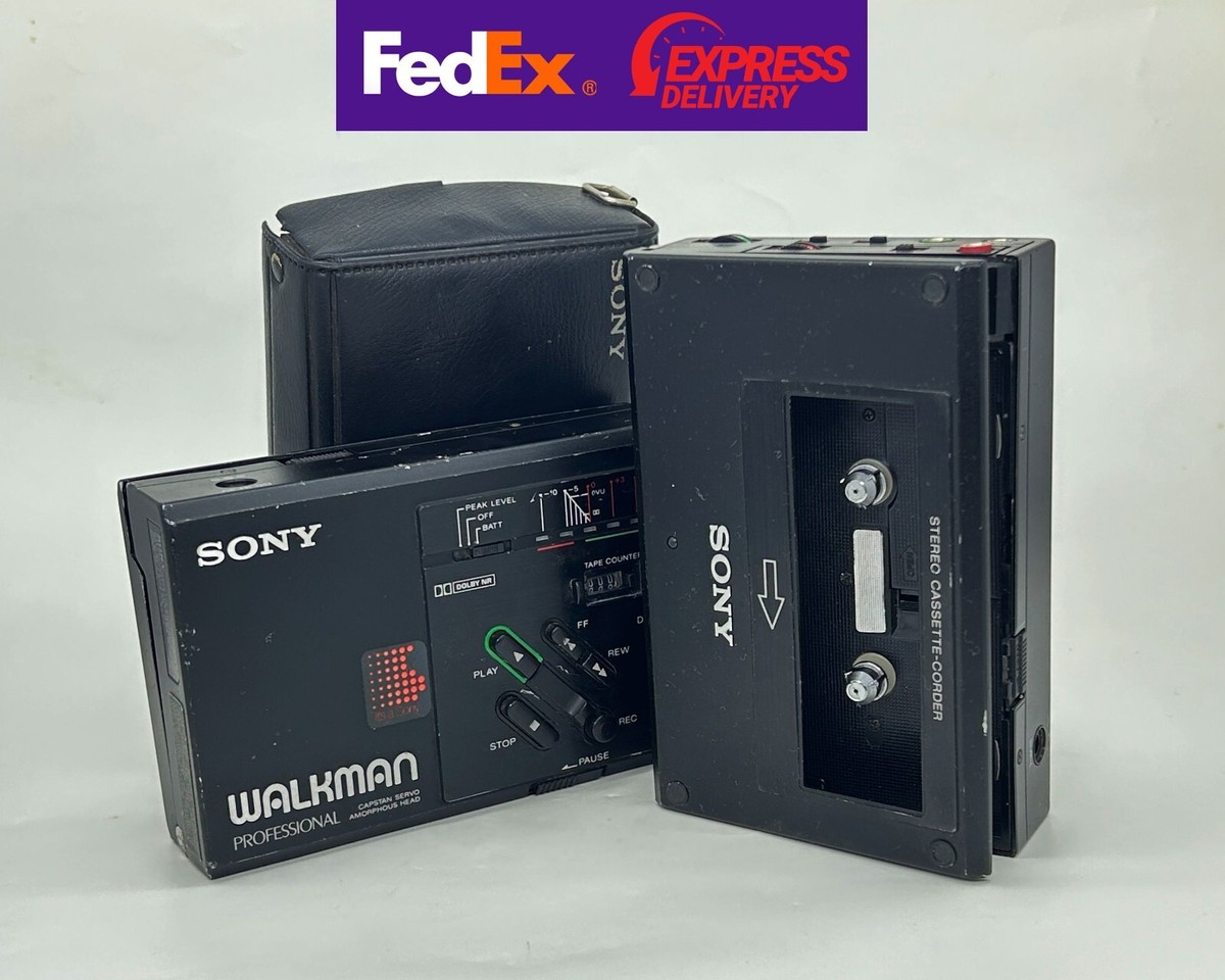 2x Sony Walkman Professional WM-D3 Cassette Player - Black