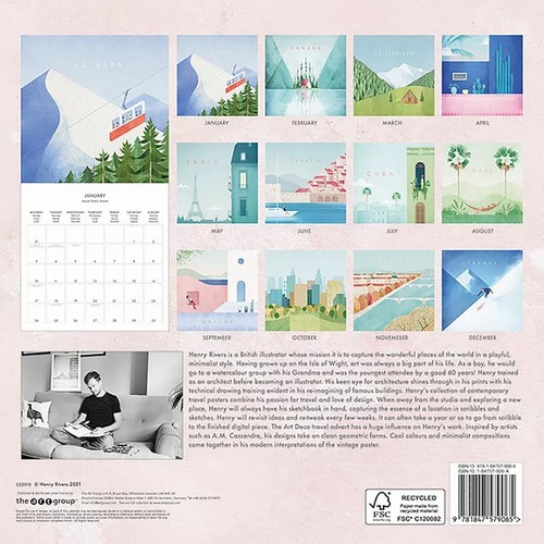 Travel The World 2022 Calendar - Brand New in Mint Condition for Collectors - Picture 3 of 3