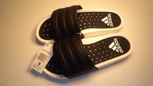 Adidas ADILETTE ULTRA BOOST SLIDES US 9 FOR MEN EG1910 Black / White NIB | eBay