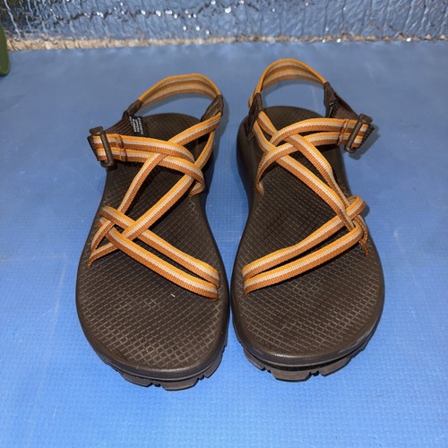 Chaco Women’s Classic Sandals Brown and Orange Adjustable Straps Size 9