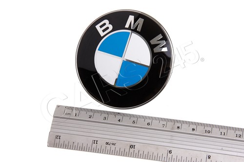 Genuine BMW Z4 E85 E86 E89 Front Emblem Hood or Fender Badge w. Spring Nuts 70mm - 第 3/3 張圖片