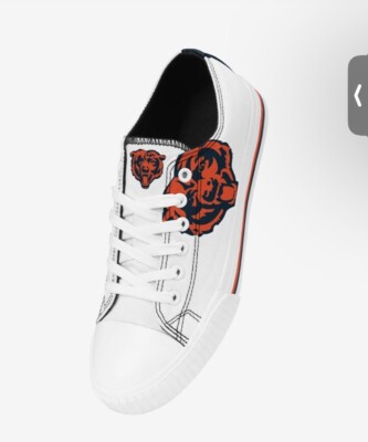 Chicago Bears Low Top Logo Sneakers Shoes Canvas FOCO New