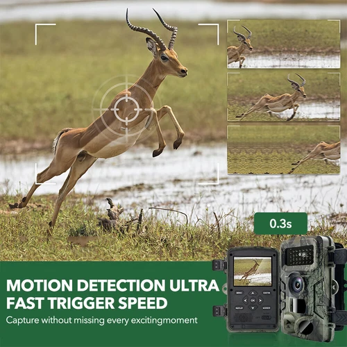 58MP Wildlife Trail Camera 1080P HD Game Outdoor Night Vision Motion Hunting Cam - Picture 6 of 15
