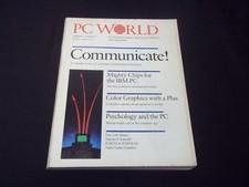 1983 PC WORLD MAGAZINE - COMMUNICATE IBM PCS MAGAZINE FRONT COVER - L 1384