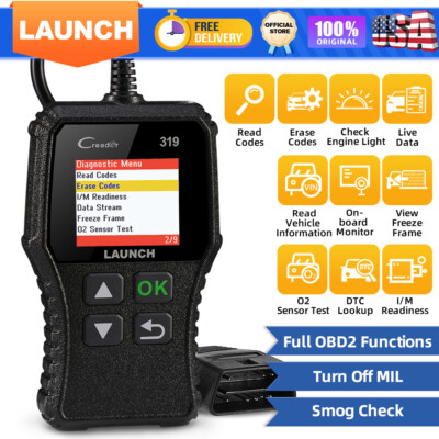 LAUNCH CR319 OBD2 Scanner Diagnostic Tool OBD LIVE DATA Freeze