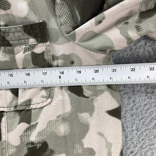 Apostrophe Jacket Coat Bomber Camouflage Womens Size L Pockets Zipper Military - Picture 8 of 13