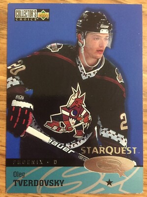 97 98 Upper Deck OLEG TVERDOVSKY Starquest Hockey card #SQSQ28