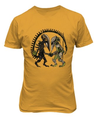 Predator Alien Shirt Horror Scary Fall Spy Vs Spy Men's T-Shirt