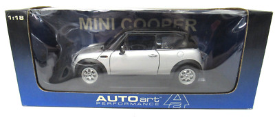 AutoArt Models 1:18 Die Cast Silver BMW Mini Cooper Gateway Global Limited 74821