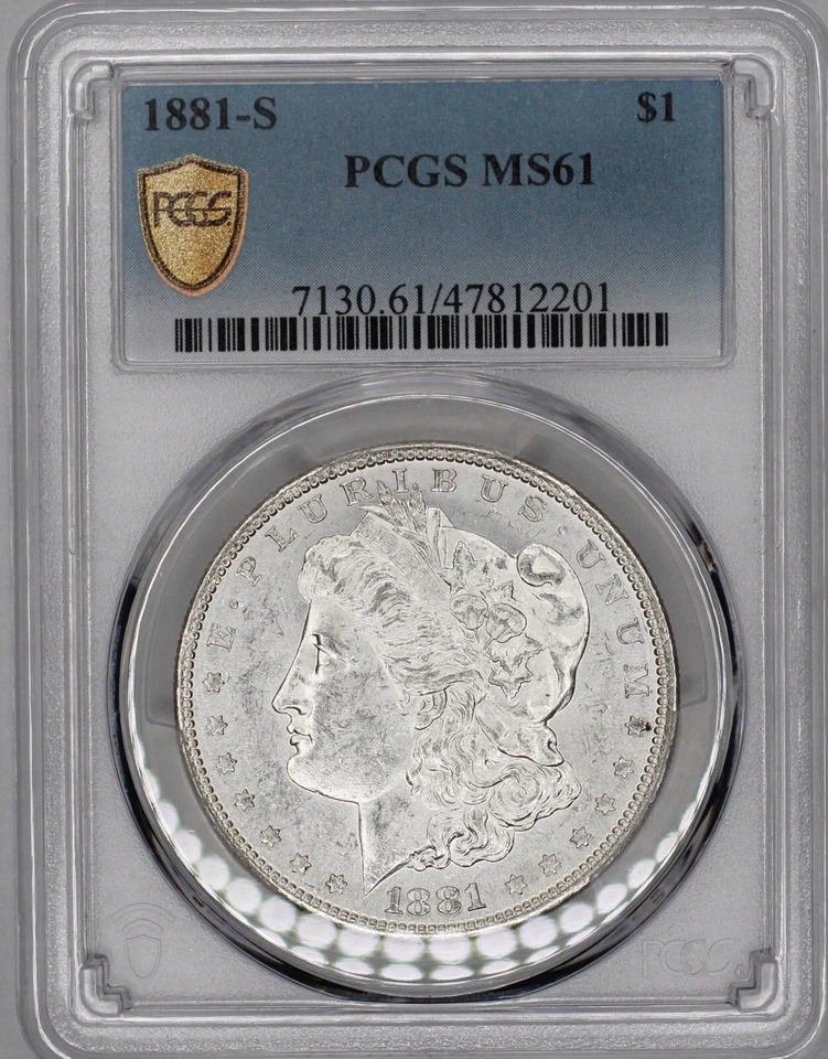 1881-S Morgan Silver Dollar PCGS MS61 *Cartwheel Luster Protected by Gold Shield - Image 2 of 3