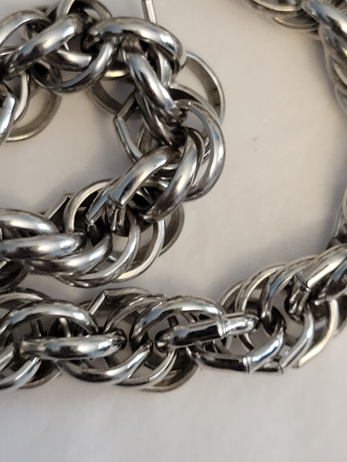 Whitting Davis 24 Inch Rope Silvertone Necklace - Gem