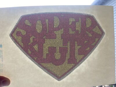Super Klutz Sparkly Vintage Heat Transfer Iron On Original