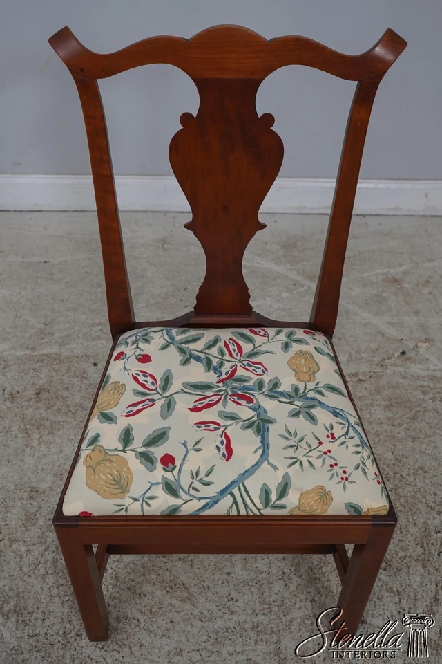 60814EC: Par de sillas laterales ELDRED WHEELER Chippendale Cherry Foto 2 de 4