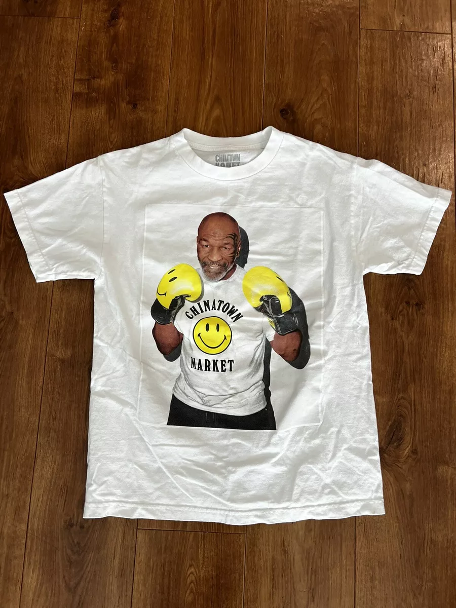 Chinatown Market Mike Tyson White T Shirt Medium Boxing Photo OG