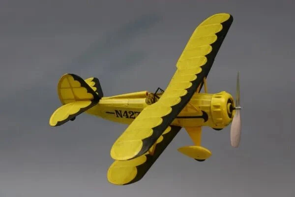 Dumas #227 - Waco YMF-5 - Kit modelo volador accionado por goma a escala - en balsa Foto 2 de 4