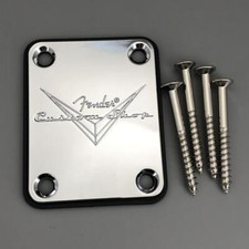 Custom Shop Neck Plate for Telecaster and Stratocaster Guitar Chrome