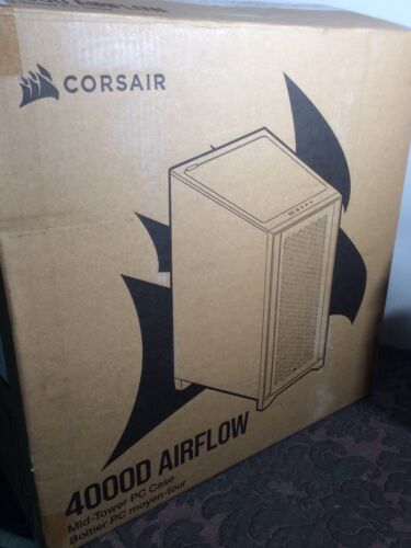 CORSAIR 4000D AIRFLOW Mid-Tower ATX PC Case - Black /MISSING Tempered Glass - Picture 2 of 6