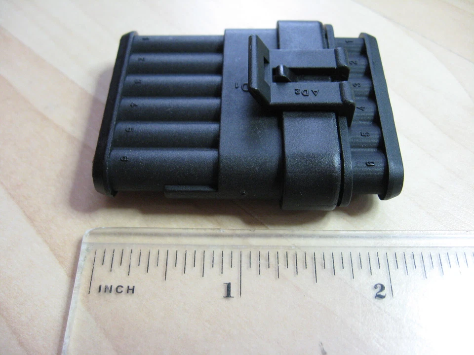 Weatherproof Automotive Connector Set 6-pin Male/Female 20Amps 22-16AWG #E38F - Image 4 of 4