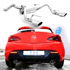 FOX Duplex Sportauspuff ESD quer Opel Astra J GTC je 1x115x85mm oval schräg