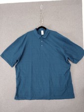 Gildan Men Dryblend Short Sleeve Polo Jersey Shirt Color Blue Size 4XL