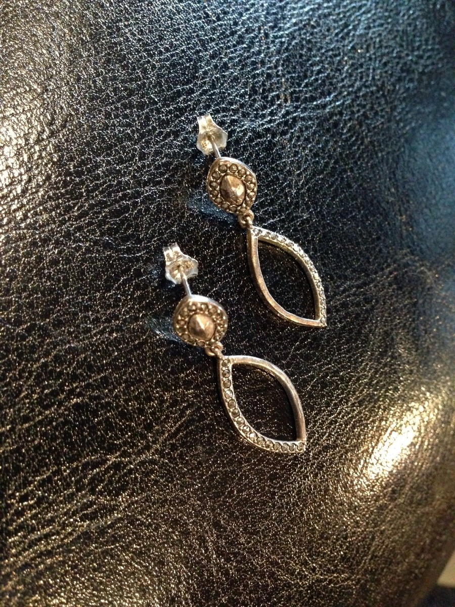 Genuine Judith Jack Marquis Sterling Silver Marcasite Dangle  display picture 1