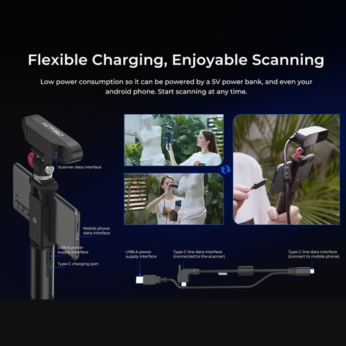 Creality CR-Scan Ferret 3D-Scanner Scangeschwindigkeit von 30 fps U4L0 - Afbeelding 4 van 12