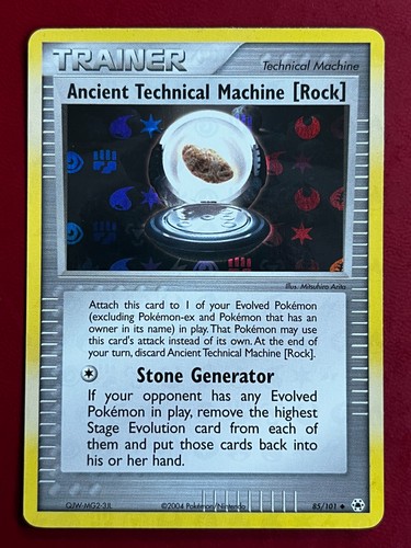 Ancient Technical Machine Rock 85/101 REVERSE Holo Rare EX Hidden Legends NM