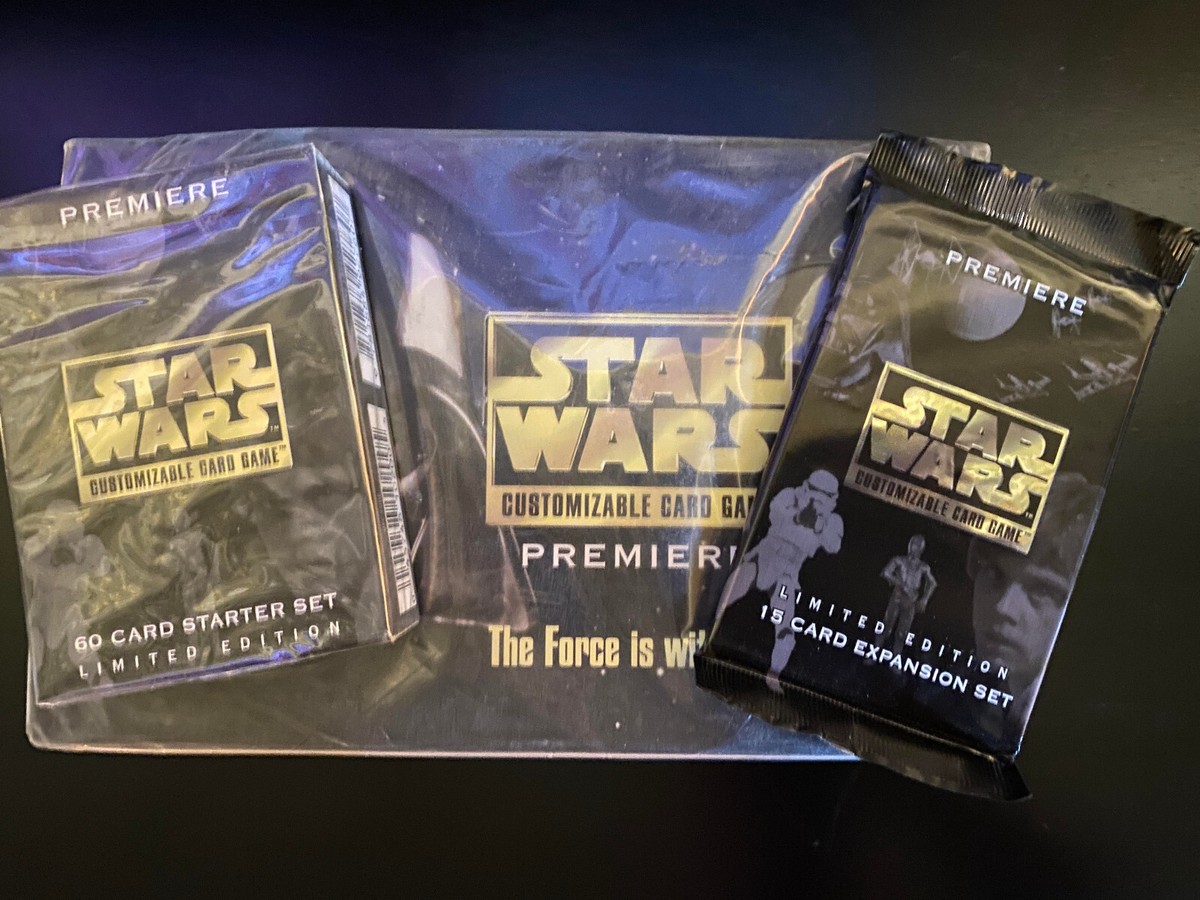 SWCCG Premiere Sealed Booster and Starter boxes and packs Star Wars CCG