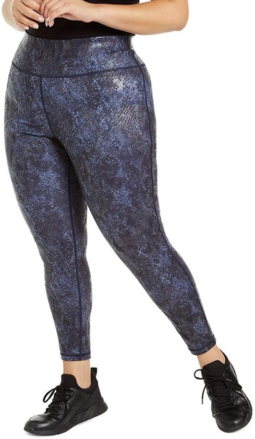 Ideology Womens Blue Snake Print 