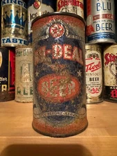 RARE NU-DEAL BEER CAN! - GRACE BROS. BREWING - FLAT TOP OI - BCCA #103-38