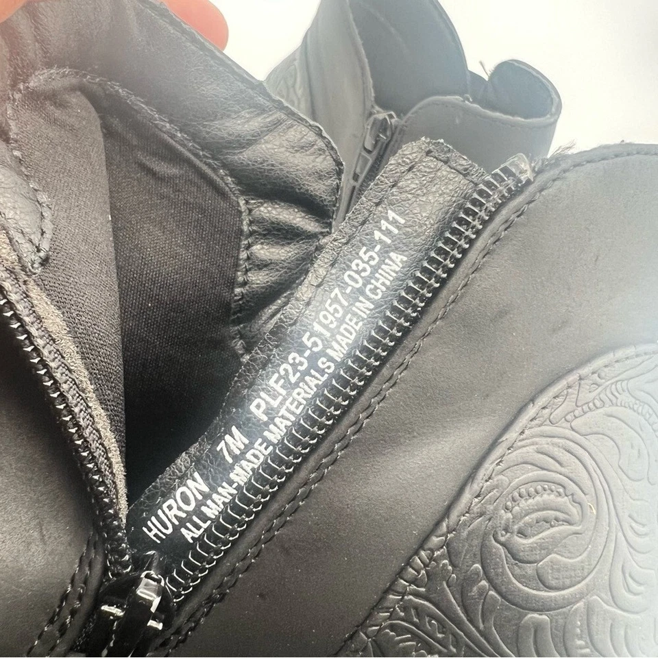 Kim Rogers Mujer’s Botines Cremallera Lateral Negro Sin Cordones Talla 7 Foto 4 de 4