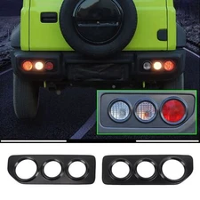 Black ABS Rear Taillight Lamp Protect Guard Cover Trim For Suzuki Jimny 2019-23
