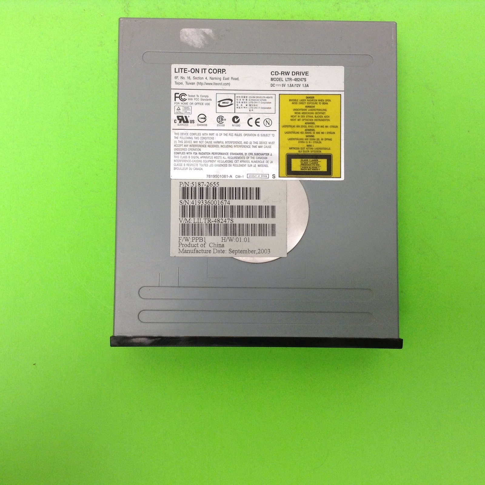 Outlet Free Shipping Lite On Ltr 447s Black Front Bezel Ide D Disc Cd Cd Rw Optical