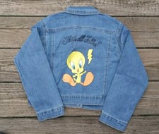 Looney Tunes Tweety Bird Girls Size XXL Jean Jacket NWT