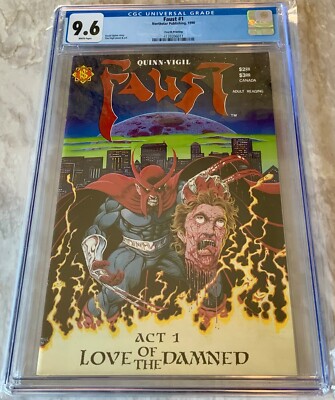 Faust #1 CGC 9.6 (W) NM+ Northstar Publishing 1989 Tim Vigil 4th Print 1 of 2
