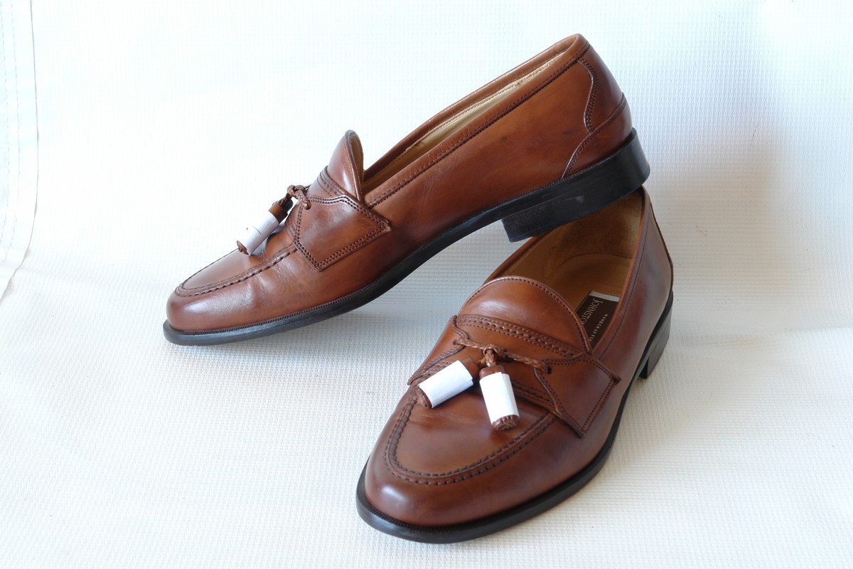 J&M (CELLINI) * ITALY * CLASSIC TASSEL LOAFER IN BROWN * SZ  display picture 2