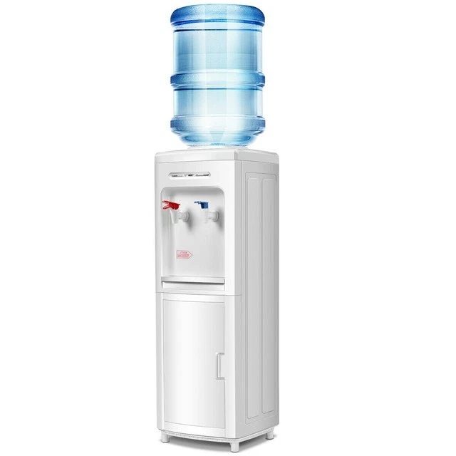 5 Gallon Top Loading Hot & Cold Water Dispenser Cooler w/ Storage