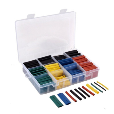 Waterproof 530pc Heat Shrink Cable Sleeve Wrap Car Wire Terminals Tubing Box Kit