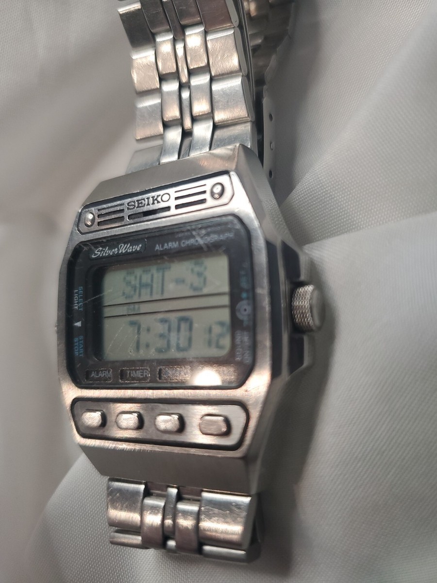 SEIKO Silver Wave D229-5000 腕時計 レア SEIKO SLIVER WAVE D229-5000 デジタル腕時計 - メルカリ
