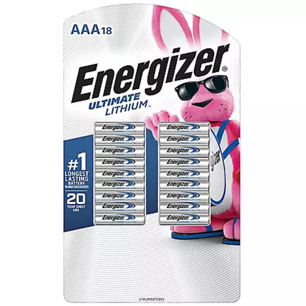 Energizer Ultimate Lithium AAA Batteries 18 Pack Date 12-2048  high-tech devices-image