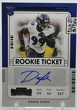 💥ODAFE OWEH AUTO ROOKIE 2021💥PANINI CONTENDERS ROOKIE TICKET AUTO RC🔥🔥