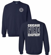 Chicago Fire Department 2-Sided Job Crew Neck Sweatshirt As Seen On TV