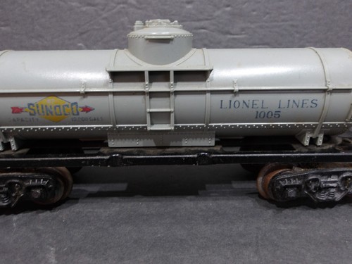 Lionel Trains Sunoco Tank Car No. 1005 W/Box O &O27 Gauge Train Car - Picture 4 of 12