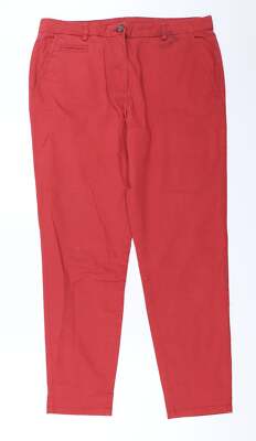 Muskat Damen rot Baumwollmischung Chino Hose Größe 10 L27 in