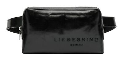 LIEBESKIND BERLIN Elvira Paper Touch Crinkle Belt Bag S Umhängetasche Black Neu