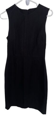 Banana Republic Women's Sleeveless Black Sheath Dress Signature Stretch Size 8
